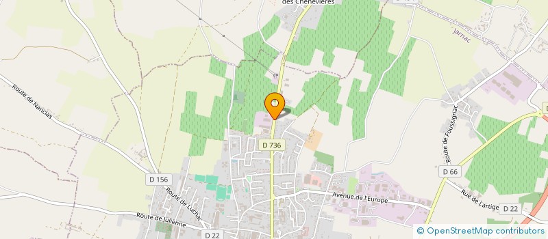 localisation de l'entreprise VOIRON MESSAGERIE à JARNAC