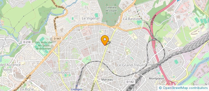 localisation de l'entreprise VOISIN à LIMOGES