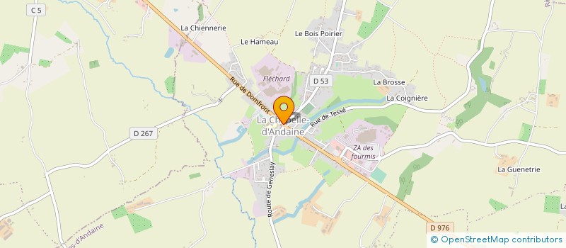 localisation de l'entreprise VOISIN HERVIEU à RIVES D'ANDAINE