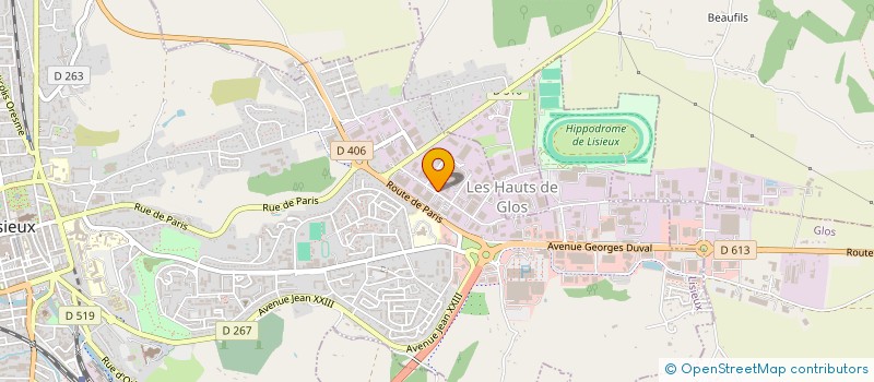 localisation de l'entreprise VOISIN SERRURERIE à LISIEUX
