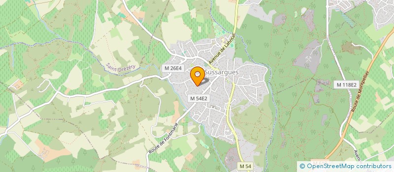 localisation de l'entreprise VOISINE  SUSSARGUES