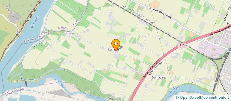 localisation de l'entreprise VOISINS DE DOMAZANE  LIVRON-SUR-DROME