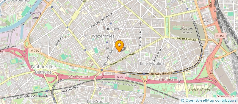 localisation de l'entreprise VOISINS DES 4 CHEMINS à LILLE