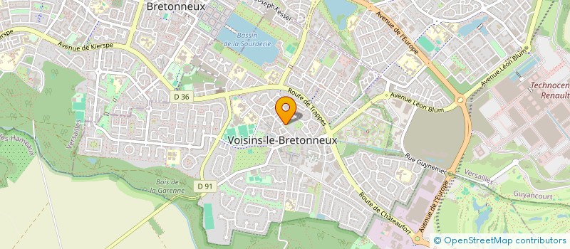 localisation de l'entreprise VOISINS HABITAT à VOISINS-LE-BRETONNEUX