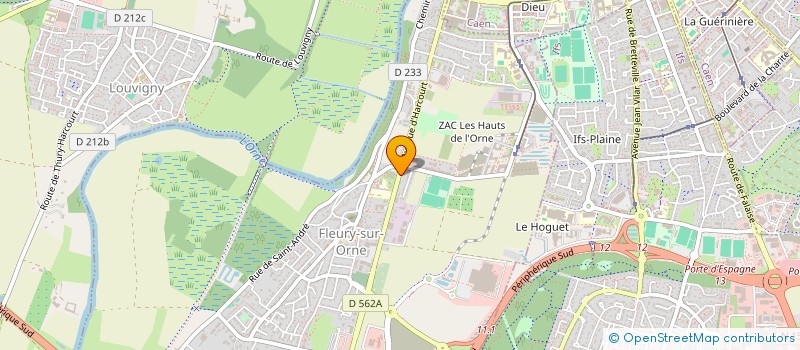 localisation de l'entreprise VOISINS SOLIDAIRES DES HAUTS DE L'ORNE  FLEURY-SUR-ORNE