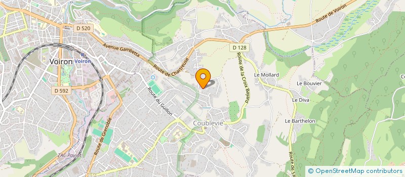 localisation de l'entreprise VOISSANT  COUBLEVIE