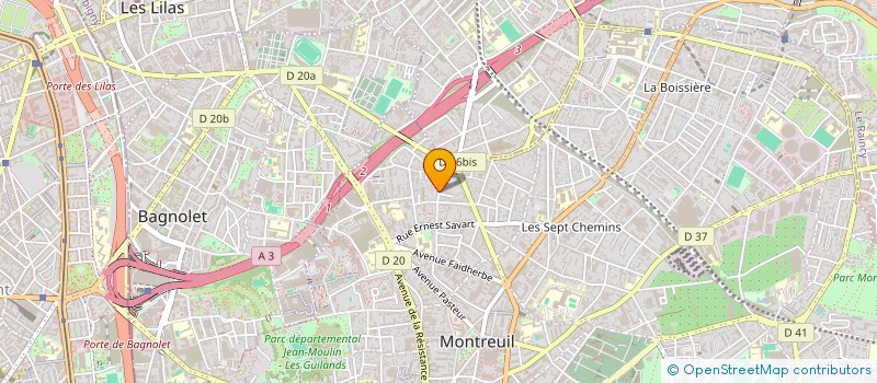 localisation de l'entreprise VOITREL V à MONTREUIL