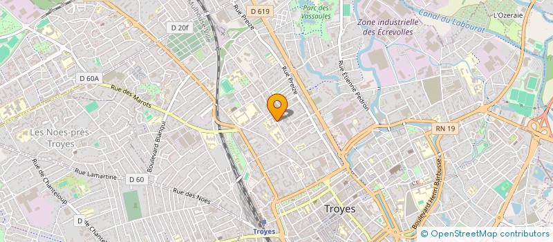 localisation de l'entreprise VOITRELLE 51 à TROYES