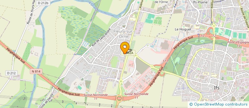 localisation de l'entreprise VOITURE BUDGET POUR TOUS  FLEURY-SUR-ORNE