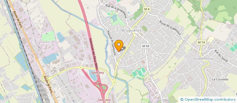 localisation de l'entreprise VOITURE PILOTE 31  BRUGUIERES