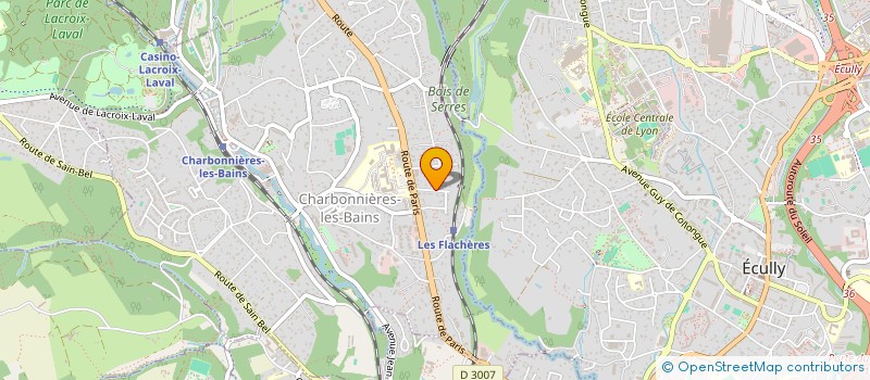 localisation de l'entreprise VOITURES ANCIENNES ET DE COLLECTION à CHARBONNIERES-LES-BAINS