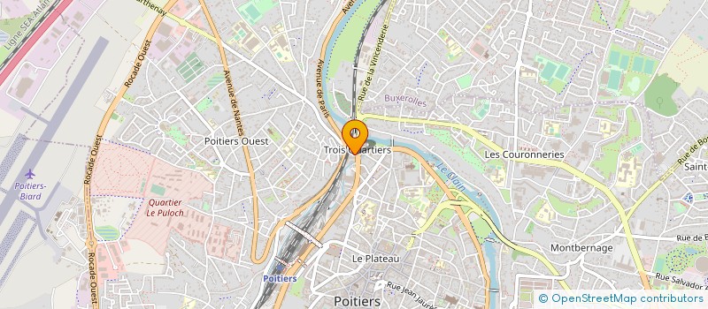 localisation de l'entreprise VOITURES SANS FRONTIERES à POITIERS