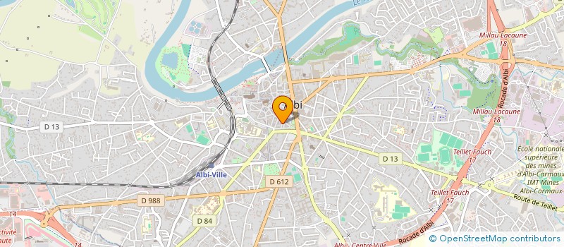 localisation de l'entreprise VOITURES WEB 81 à ALBI