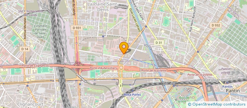 localisation de l'entreprise VOITURIERS DISTRIBUTEURS DE PRESSE  AUBERVILLIERS
