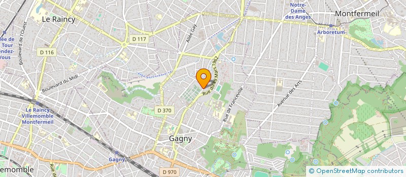 localisation de l'entreprise VOIX DE LA DIASPORA ROUMAINE ( A-VDR )  GAGNY