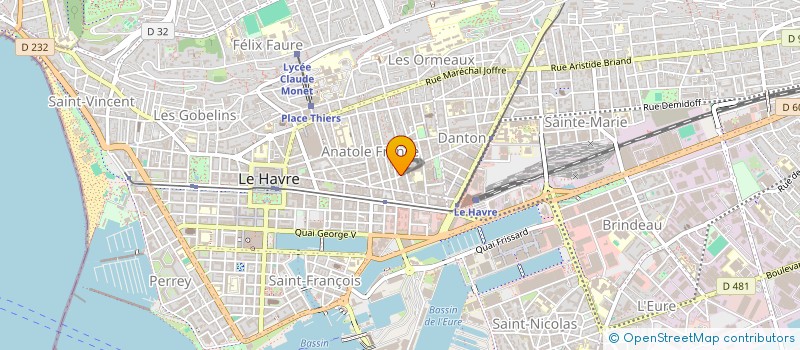 localisation de l'entreprise VOIX DE NORMANDIE  LE HAVRE