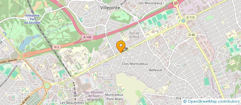 localisation de l'entreprise VOIX DU COEUR (VDC) à VILLEPINTE