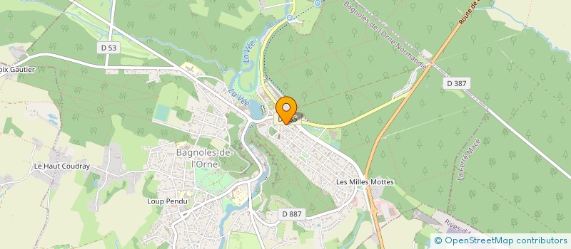 localisation de l'entreprise VOIX ET HARMONIE à BAGNOLES DE L'ORNE NORMANDIE