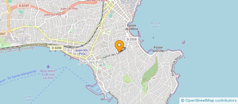 localisation de l'entreprise VOIX ET PLUME à ANTIBES