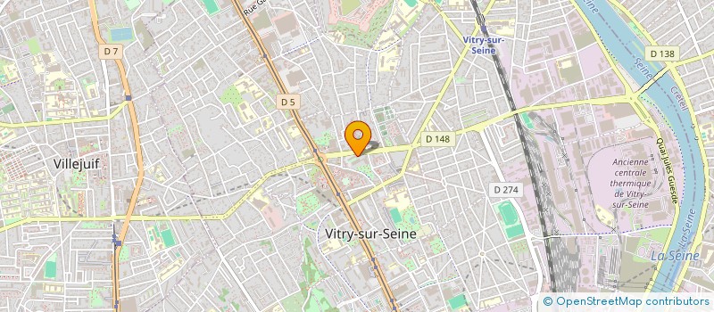 localisation de l'entreprise VOIX INSULAIRES (VI) à VITRY-SUR-SEINE