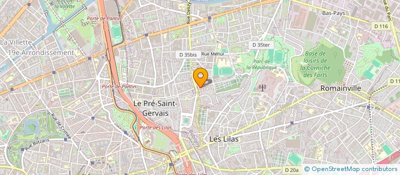 localisation de l'entreprise VOIX SINCERES ET SOLIDAIRES ( VSS )  PANTIN