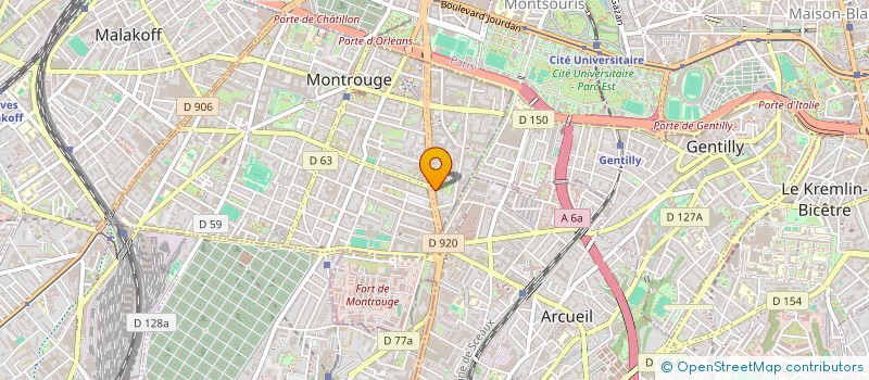 localisation de l'entreprise VOIX TISSEES  MONTROUGE