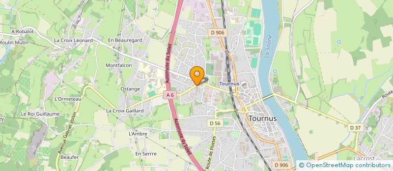 localisation de l'entreprise VOIZEN à TOURNUS