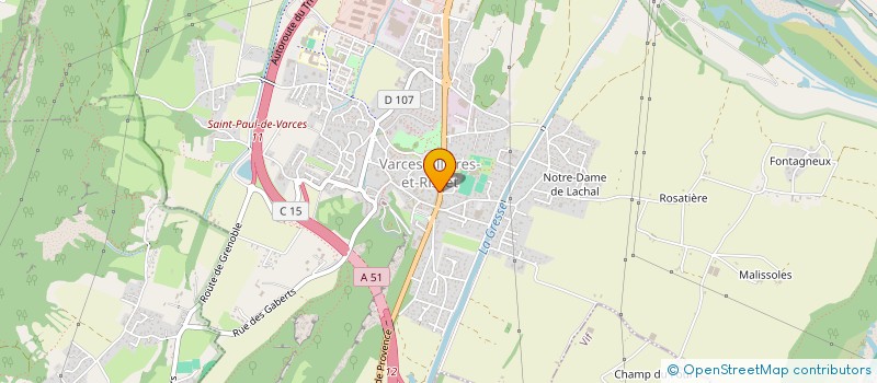 localisation de l'entreprise VOL AVENTURES à VARCES-ALLIERES-ET-RISSET