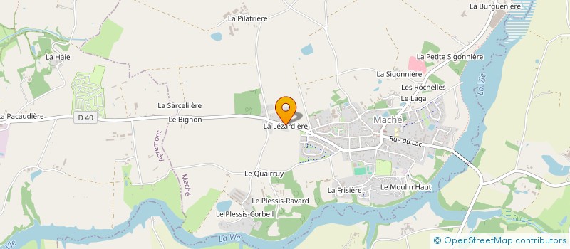 localisation de l'entreprise VOL ET VIE  MACHE