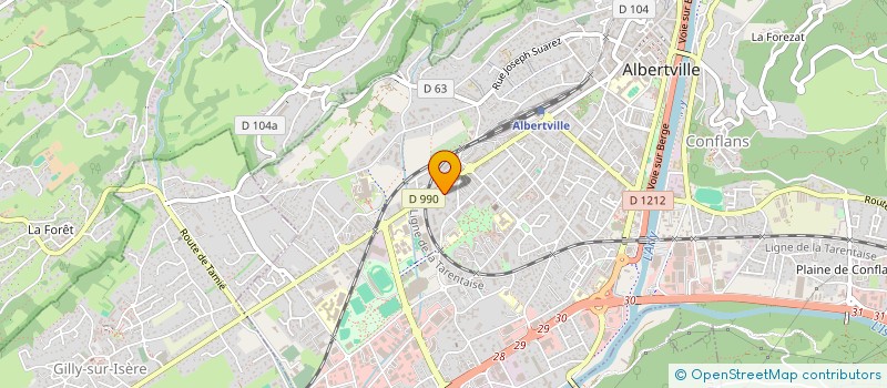 localisation de l'entreprise VOL LIBRE ALBERTVILLOIS  ALBERTVILLE