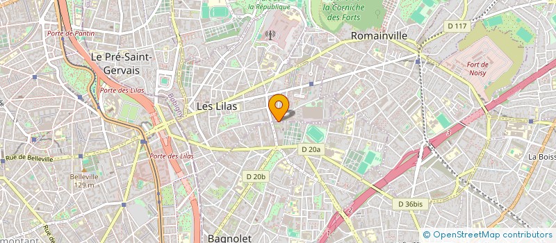 localisation de l'entreprise VOLA  BAGNOLET
