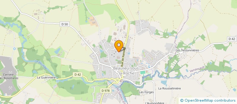 localisation de l'entreprise VOLAILLES BIO DE L'OUEST à BEAULIEU-SOUS-LA-ROCHE
