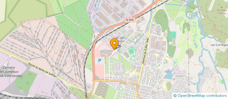 localisation de l'entreprise VOLAILLES DE FRANCE à MIRAMAS