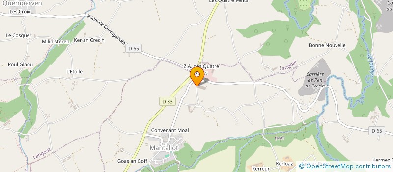 localisation de l'entreprise VOLAILLES DE MANTALLOT  MANTALLOT