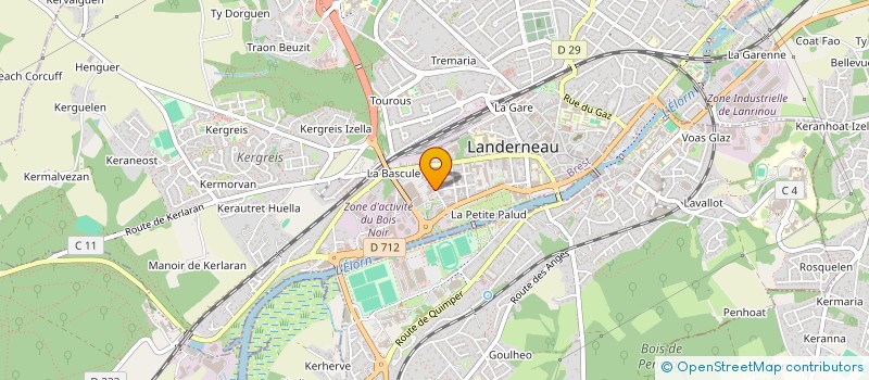 localisation de l'entreprise VOLAILLES DE PEN AR HOAT à LANDERNEAU