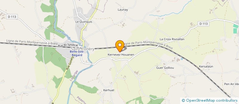 localisation de l'entreprise VOLAILLES DU MENEZ BRE  PEDERNEC