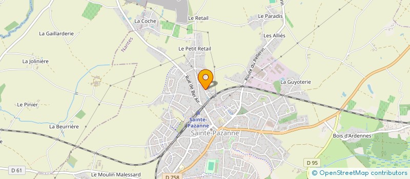 localisation de l'entreprise VOLAILLES LOIRAT à SAINTE PAZANNE