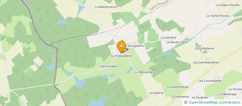 localisation de l'entreprise VOLAILLES ROCHE à SAINT-PATERNE-RACAN