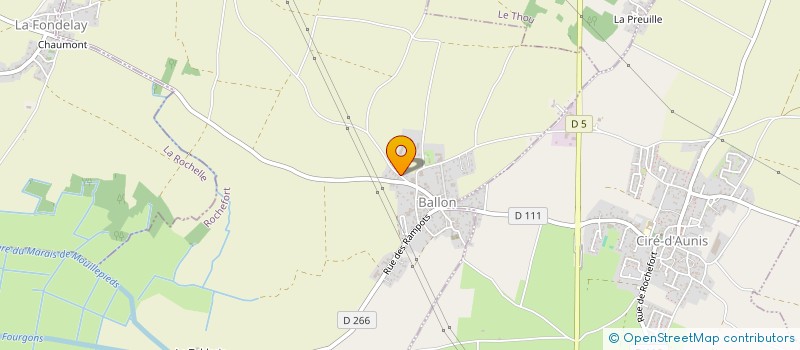 localisation de l'entreprise VOLAILLES SALAISONS VIANDES 17 à THAIRE