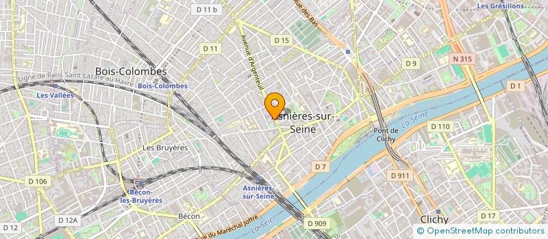 localisation de l'entreprise VOLAIT C ET F à ASNIERES-SUR-SEINE