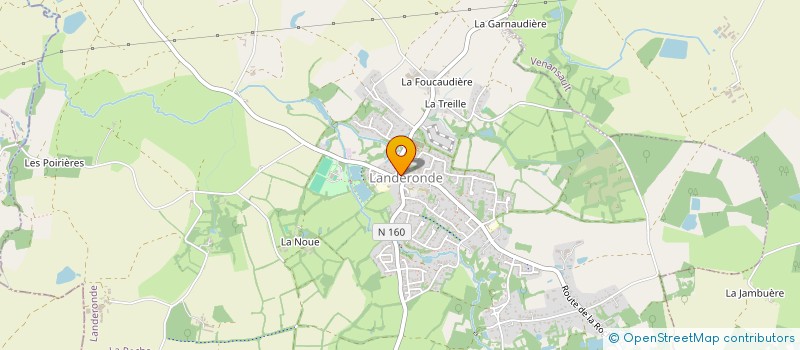 localisation de l'entreprise VOLAND'BADMINTON CLUB  LANDERONDE