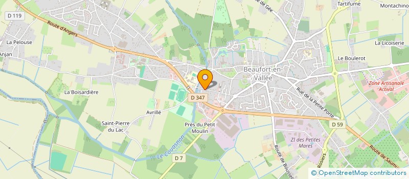 localisation de l'entreprise VOLANDIERE  BEAUFORT-EN-ANJOU