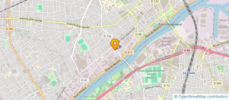 localisation de l'entreprise VOLANIS à ARGENTEUIL