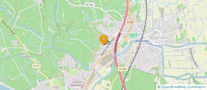 localisation de l'entreprise VOLANT DES 7 RIVIERES  COURTHEZON