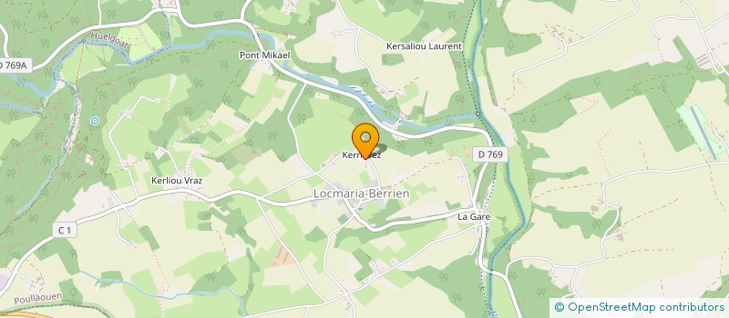 localisation de l'entreprise VOLANT PAYSAGE  POULLAOUEN