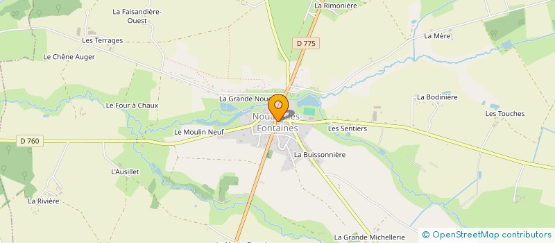 localisation de l'entreprise VOLANTS ET FONTAINES  NOUANS-LES-FONTAINES