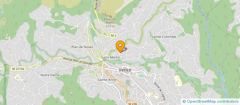 localisation de l'entreprise VOLANTS VENCOIS à VENCE