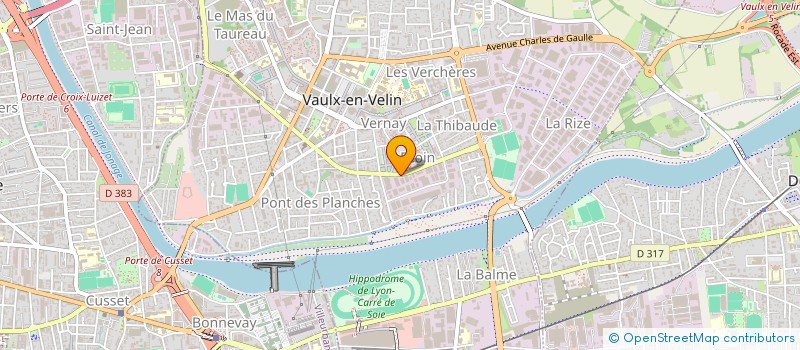 localisation de l'entreprise VOLASUD à VAULX-EN-VELIN