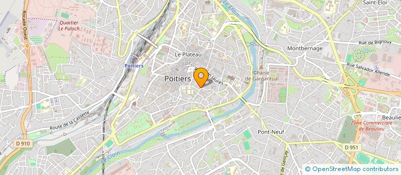 localisation de l'entreprise VOLATILE  POITIERS