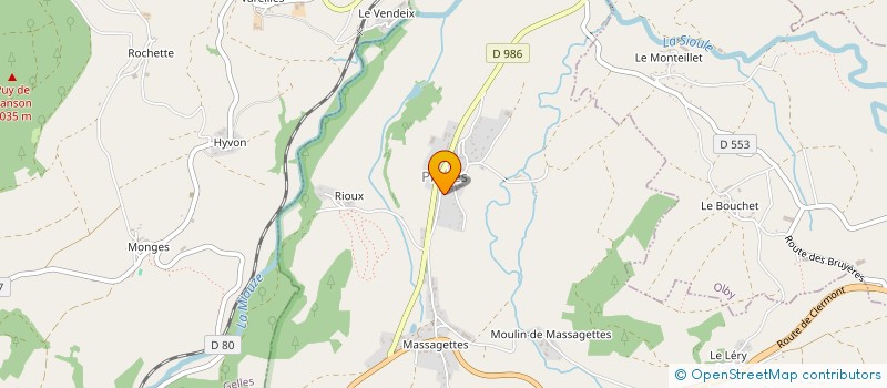 localisation de l'entreprise VOLC'HAPPY  SAINT-PIERRE-ROCHE